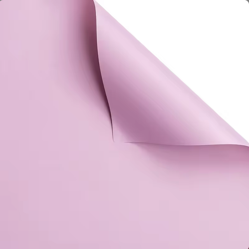 Solid Color Floral Wrapping Paper