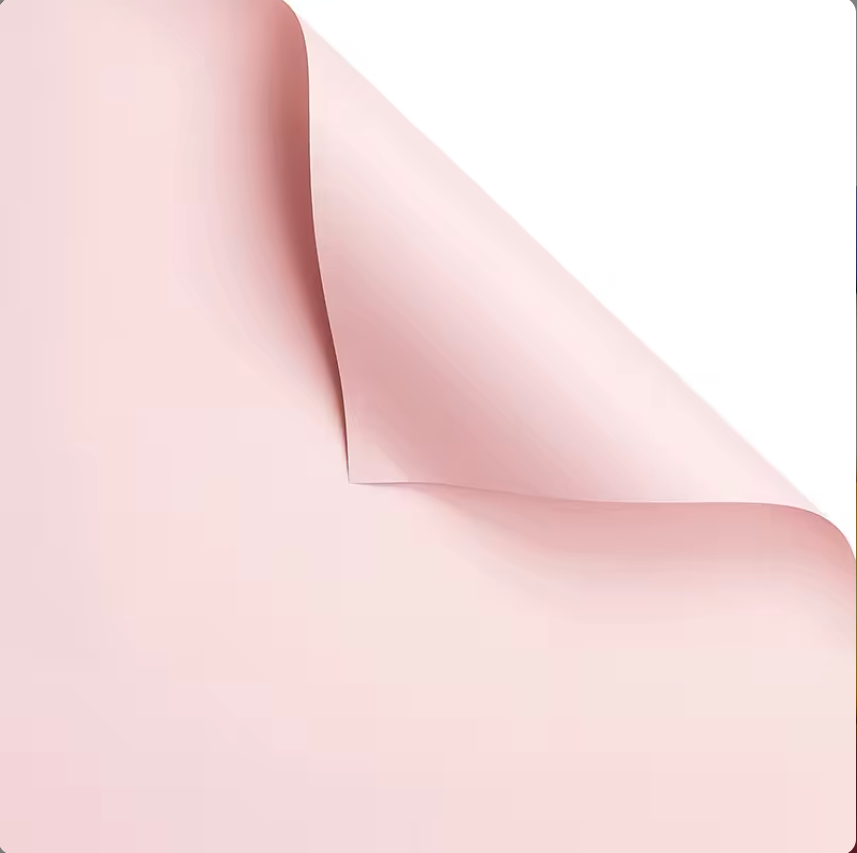 Solid Color Floral Wrapping Paper